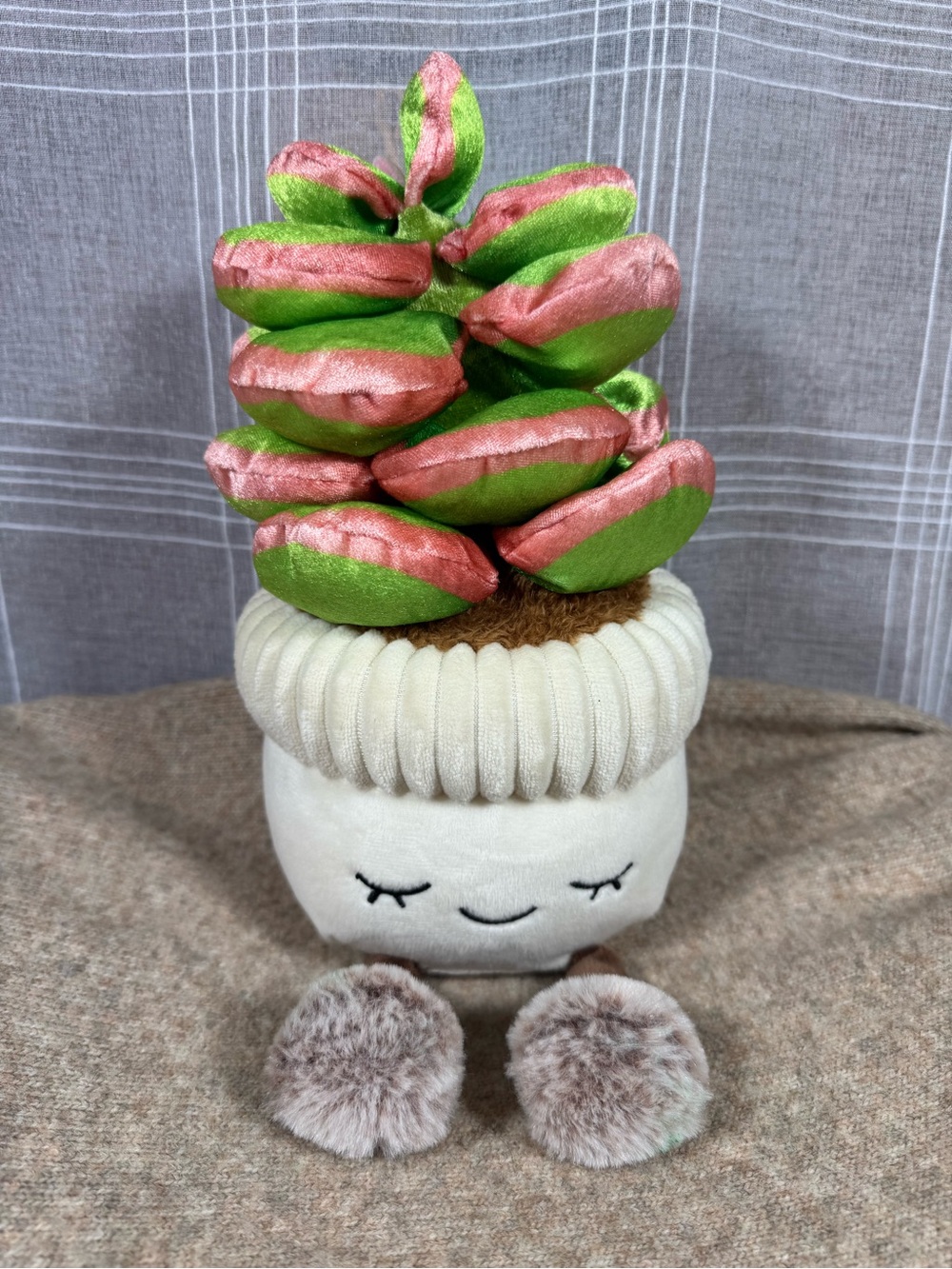 Greenhouse by Russ Plush Succulent Plant Flowering Cactus 12” Cute Decor
